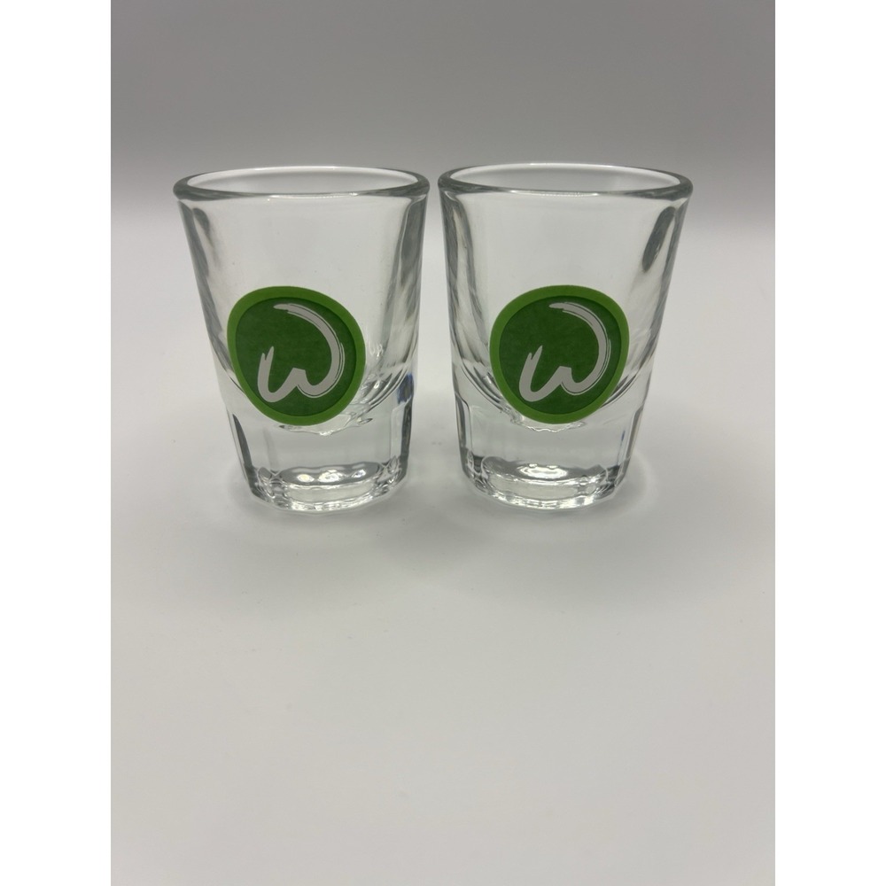 2 Wahlburgers Heavy Shot Glass 2oz Restaurant & Bar 3" Tall